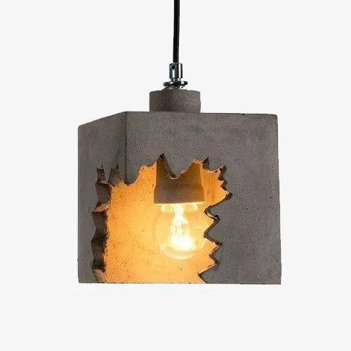 Suspension LED Cubique Grise Loft
