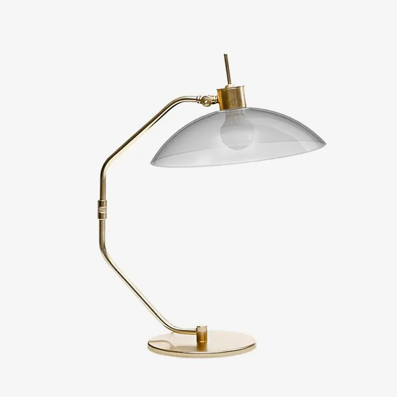 Lampe de bureau LED cuivrée élégante
