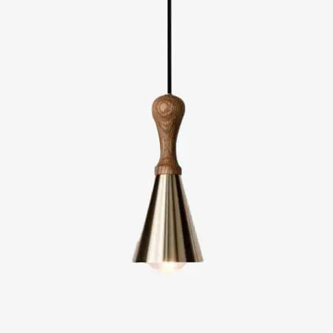 Suspension LED en bois et métal Creative