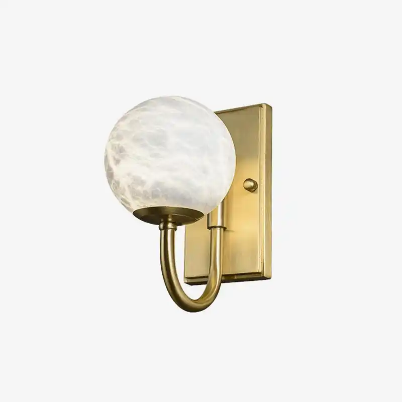 Applique murale Luxury LED Dorée & Blanche