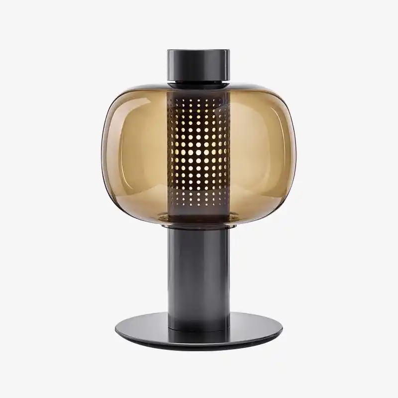 Lampe à poser LED de luxe en verre coloré