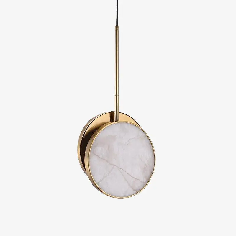 Suspension LED Luxe en Marbre et Doré