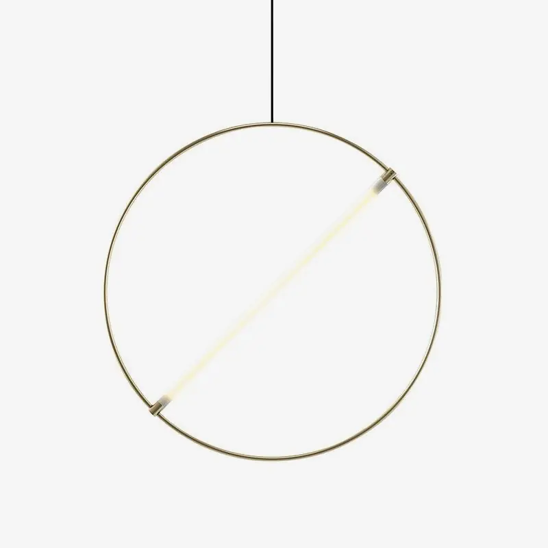 Suspension LED Gold Circle - Creative Lighting
