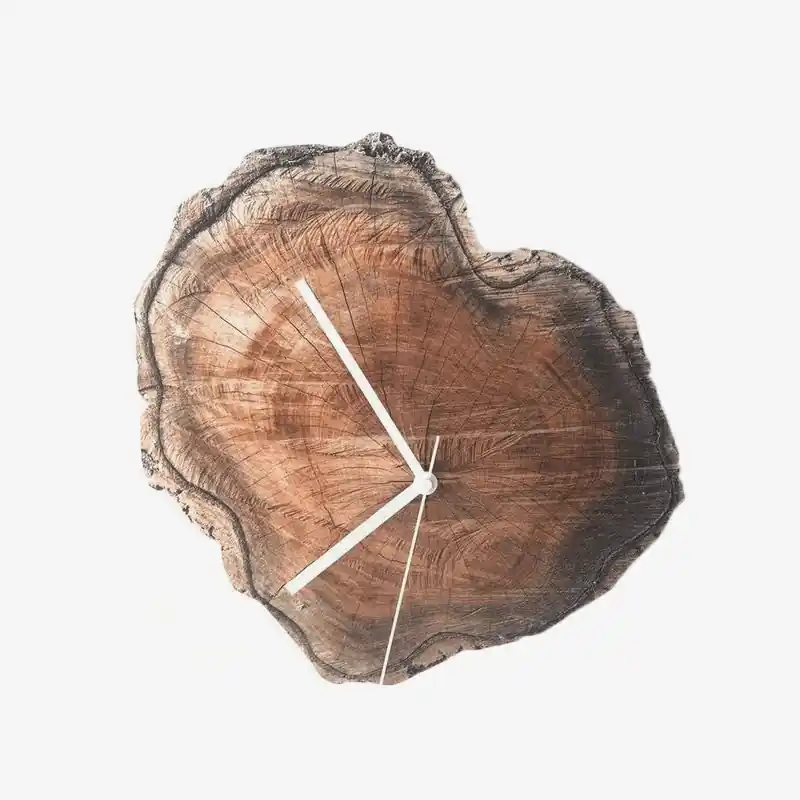 Horloge Murale Scandinave en Bois Foncé 28 cm - Hours