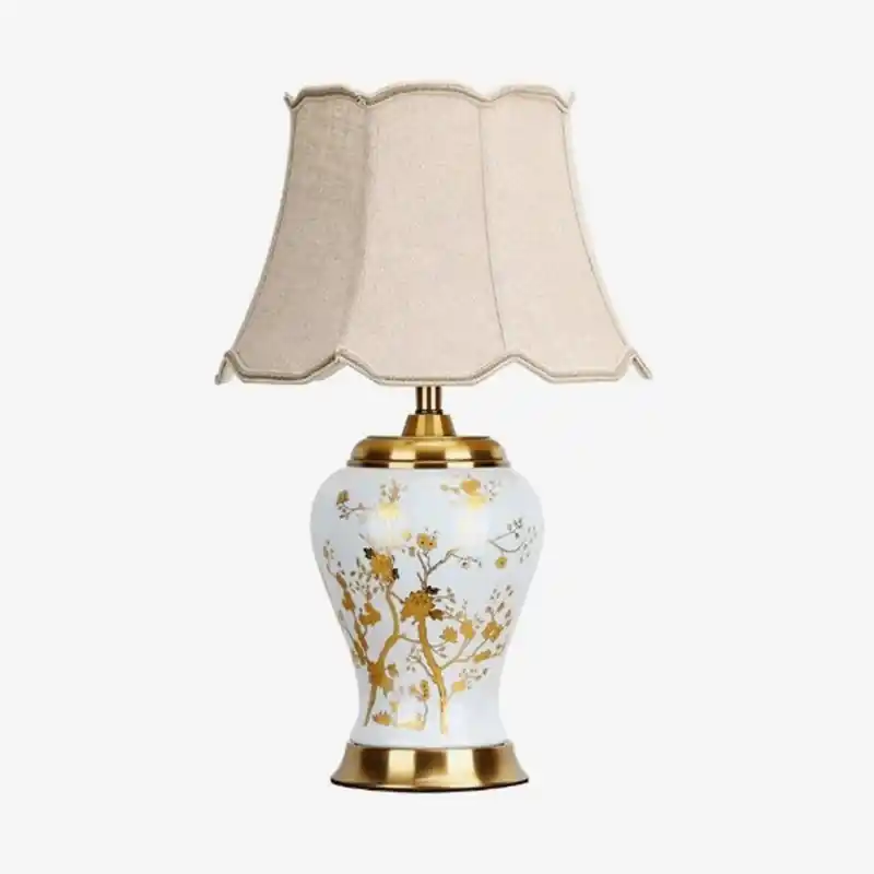 Lampe à poser en céramique LED style Japonais