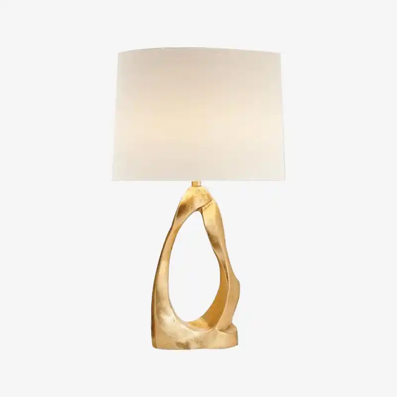 Lampe à poser LED design moderne avec abat-jour blanc - Creative Glow