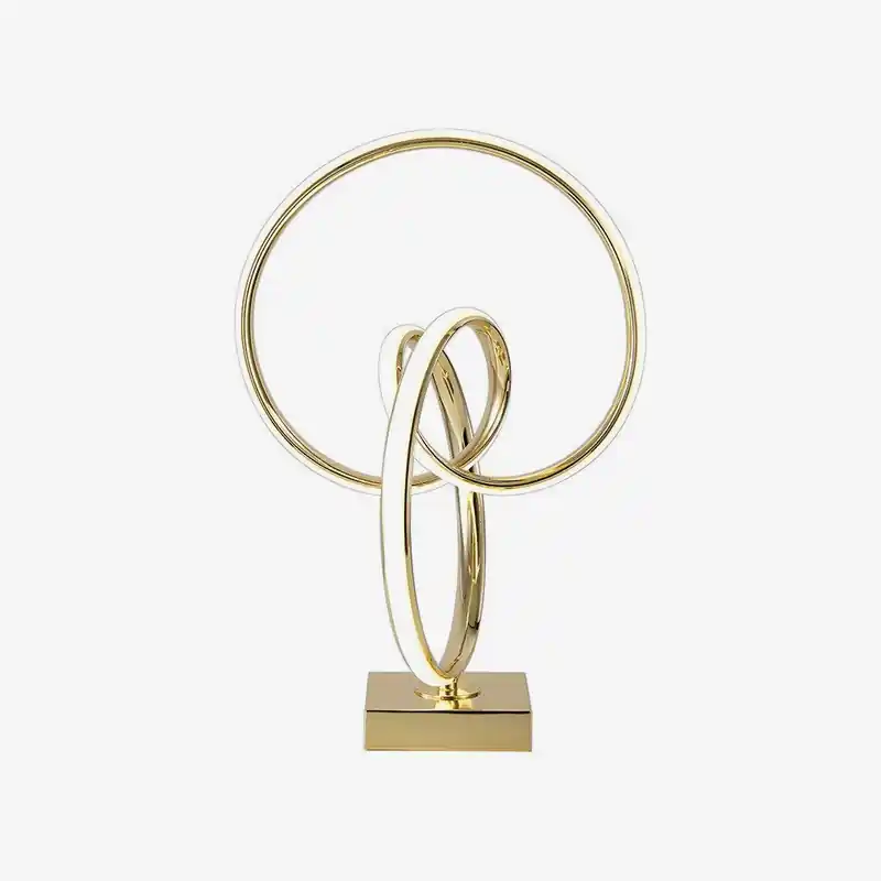 Chambre de chevet LED dorée en spirale - Design Moderne