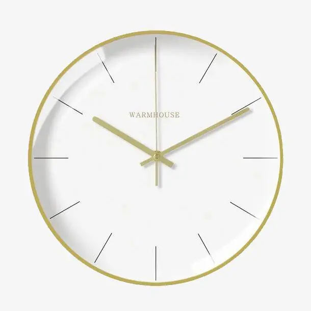 Horloge Creative 30cm Blanche en Métal