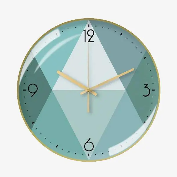Horloge ronde verte Creative 30cm