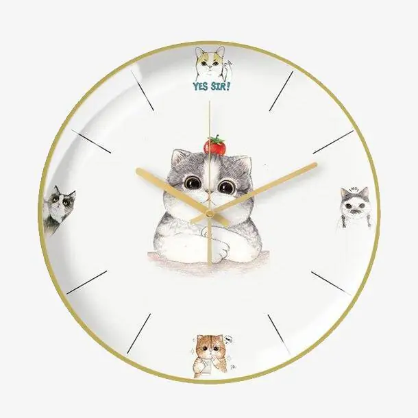 Horloge Chatons Colorée 30cm