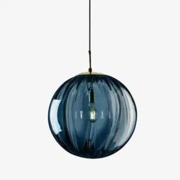 Suspension LED en verre coloré