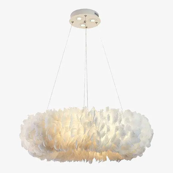 Lustre rond design LED Pluma Glow