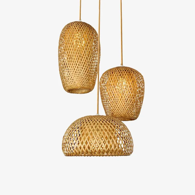 Suspension en rotin LED - Collection Bamboo