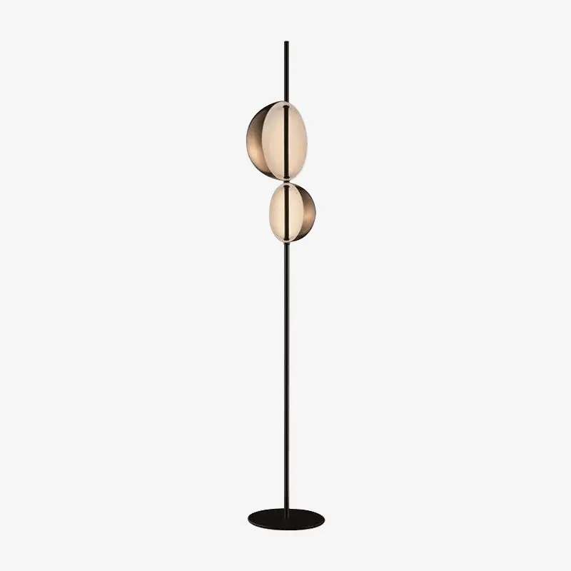 Lampadaire LED Double Abat-jour en Métal - Design Moderne