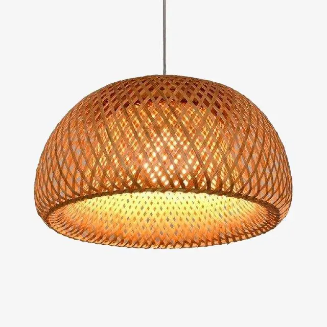 Suspension LED Rattan Globe