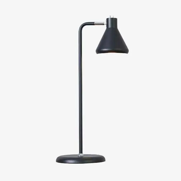 Lampe à poser design LED : Tube métal coloré, forme triangulaire