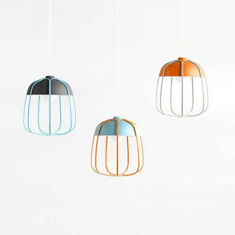 Suspension scandinave LED \\"Citrouille Colorée\\"