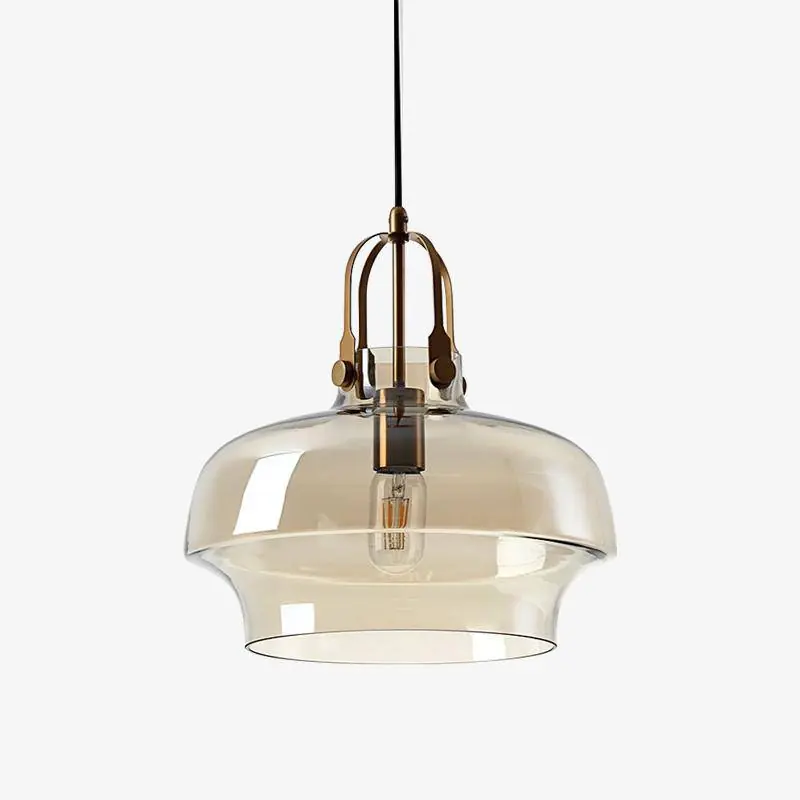 Suspension LED en verre fumé - Élégance Hang