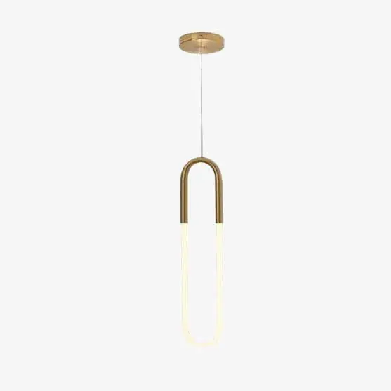 Suspension LED en anneau allongé Hang - Style Moderne