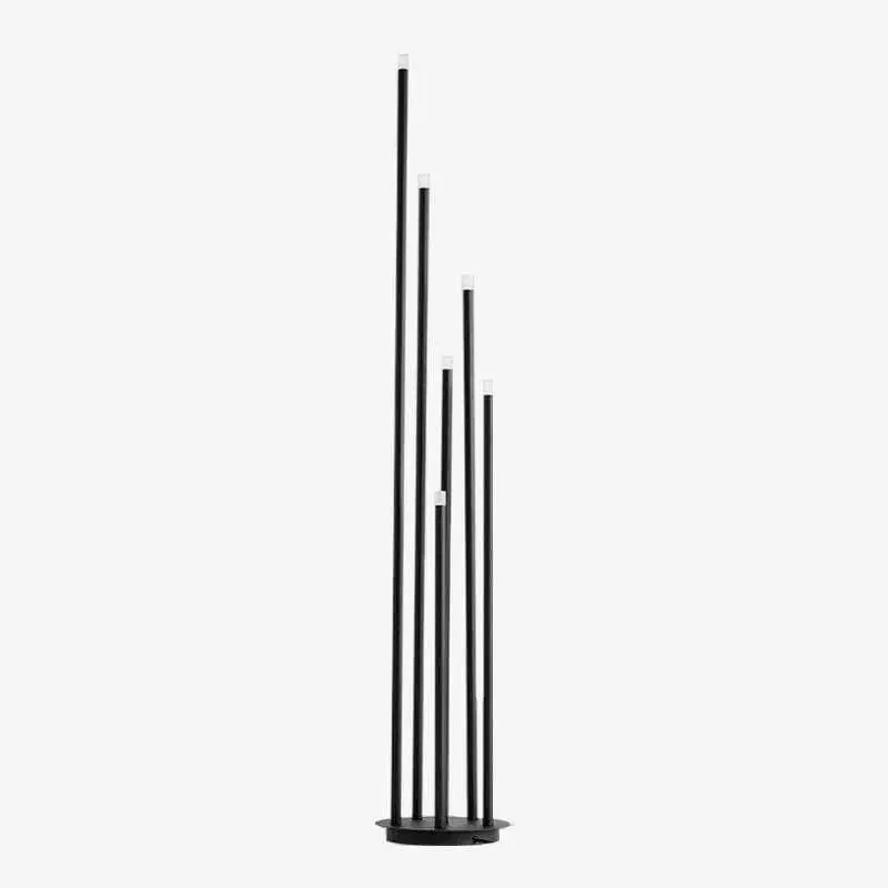 Lampadaire LED design \\"Tubes Noirs\\" en métal