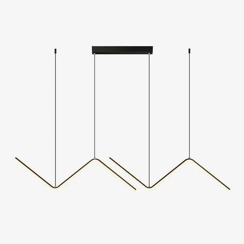 Lustre LED Triangulaire Moderne en Métal