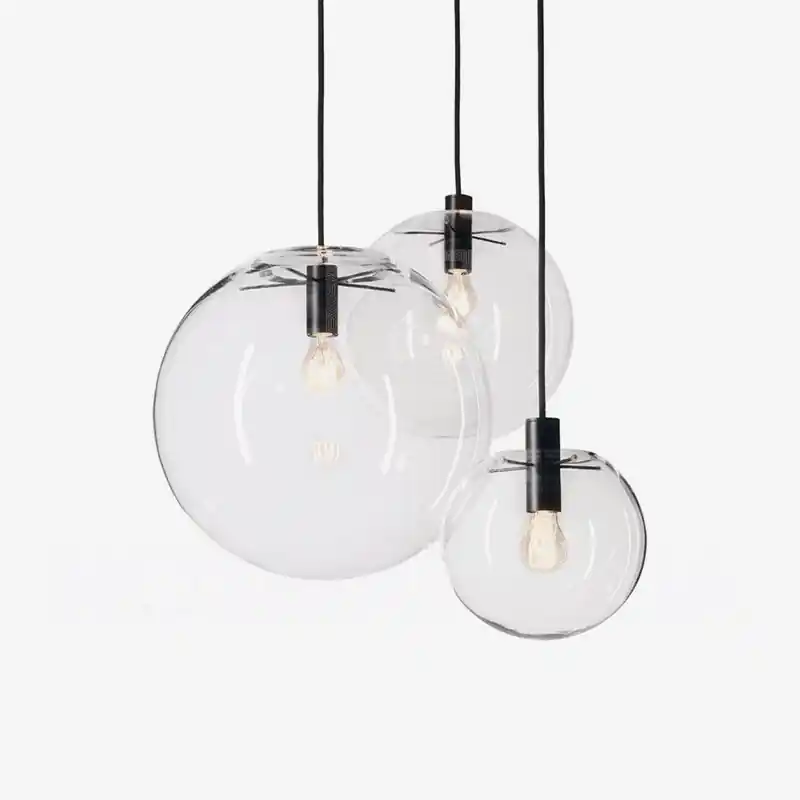 Suspension Globe Chromée - Style Nordique