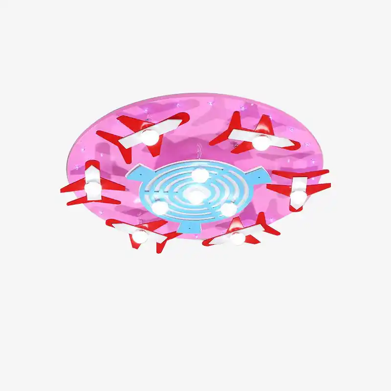 Plafonnier Enfant Rond Avions