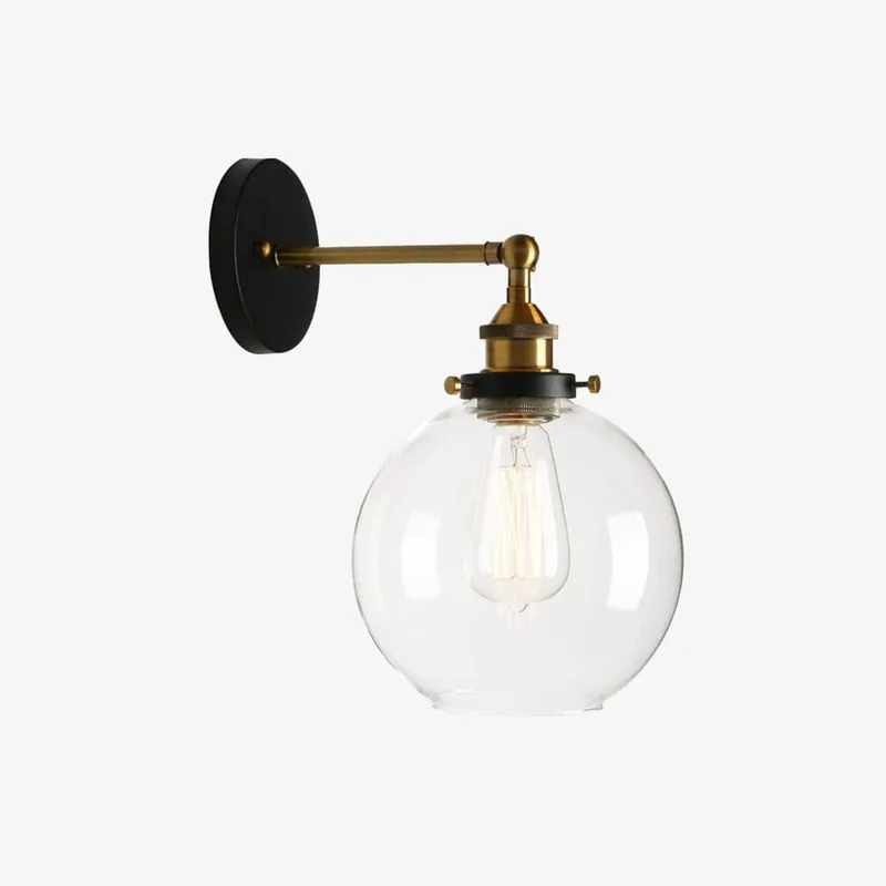 Applique murale design \\"Globe d'or\\"