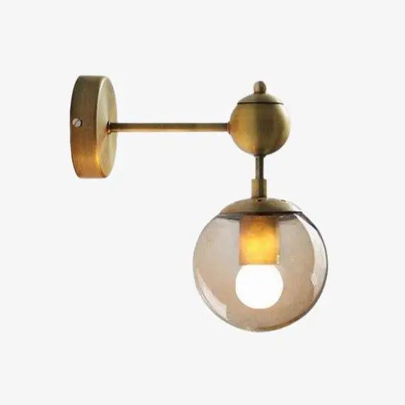 Applique murale rétro dorée \\"Golden Glass Ball\\"