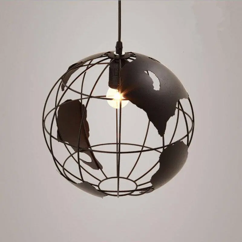 Suspension Globe en Cage Moderne