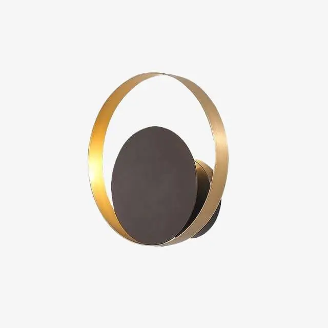 Applique LED Design Noir et Or