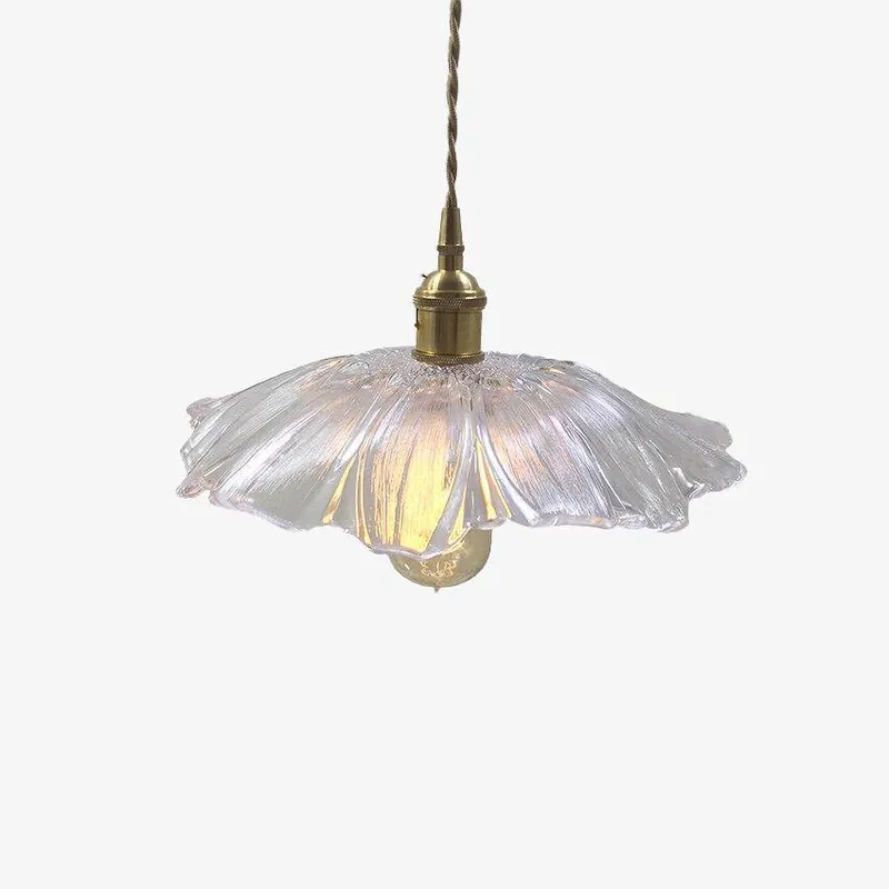 Suspension fleur japonaise en verre