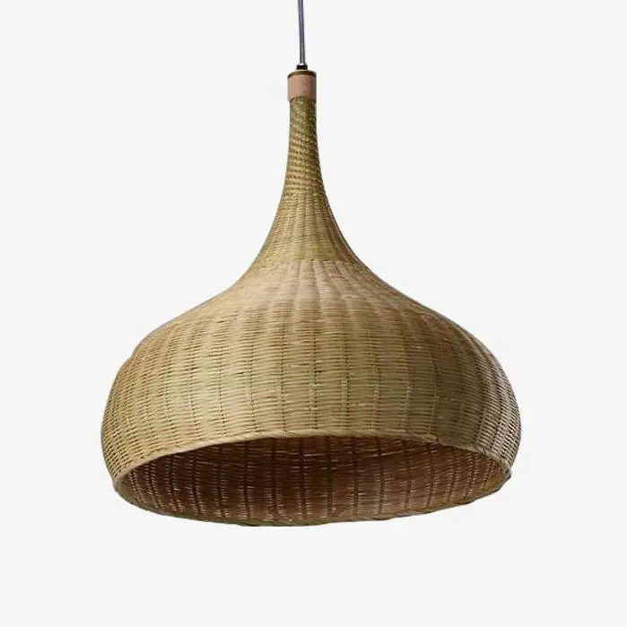 Suspension bambou rustique arrondie Delicate