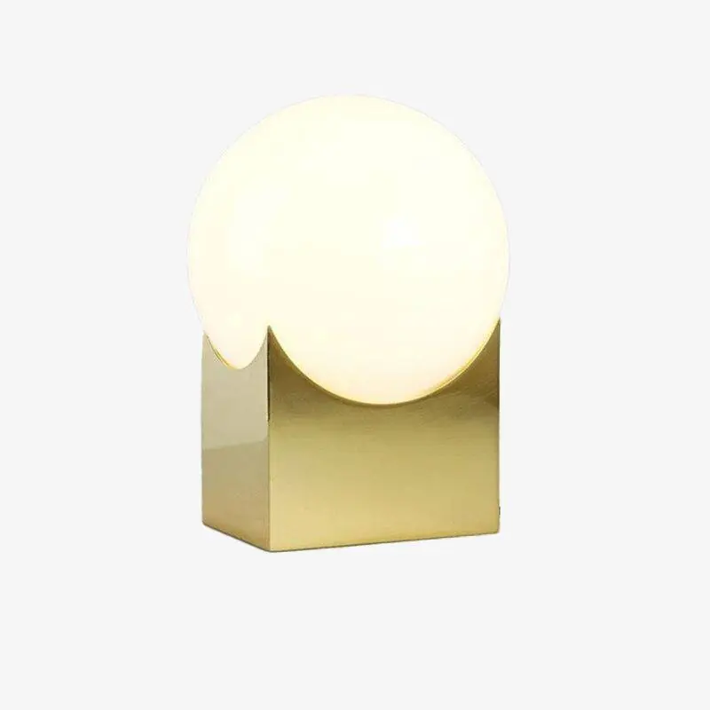 Lampe de chevet élégante sur socle cube