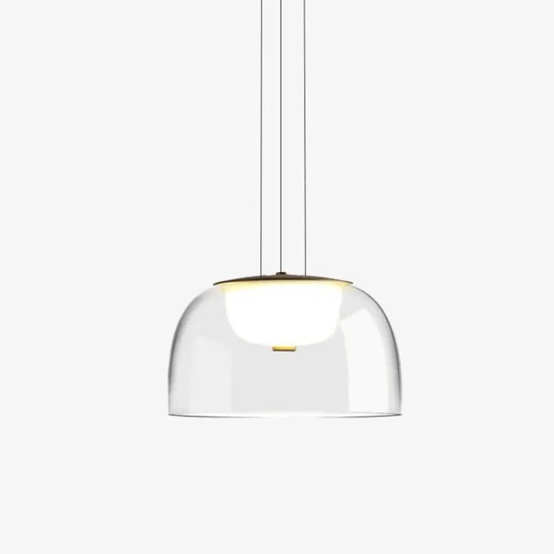 Suspension LED en verre Design - Formes Arrondies