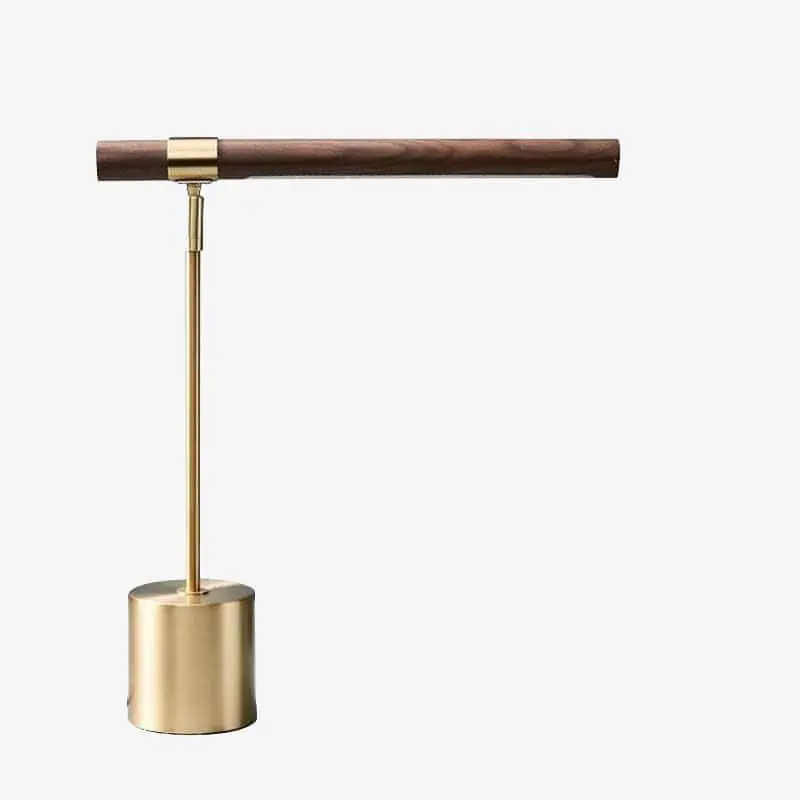 Lampe de bureau dorée à LED avec protection renforcée