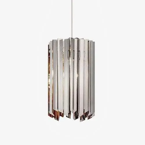 Suspension design miroir chromé