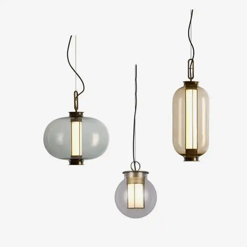 Suspension Loft : Boule en verre fumé Design