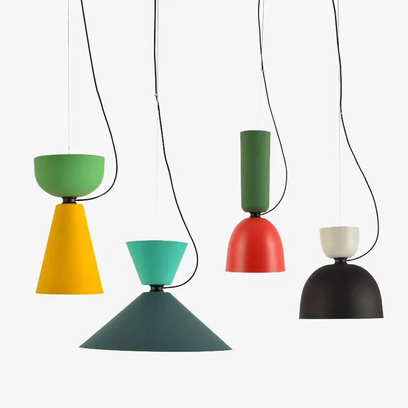 Lampe suspendue colorée Loft Letter