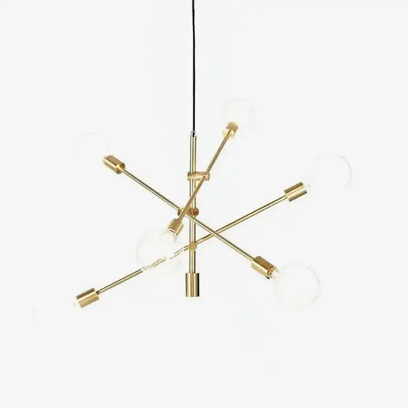 Lustre design Line en verre et métal