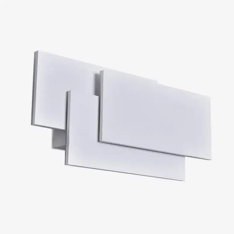 Applique murale LED en aluminium Painted rectangles