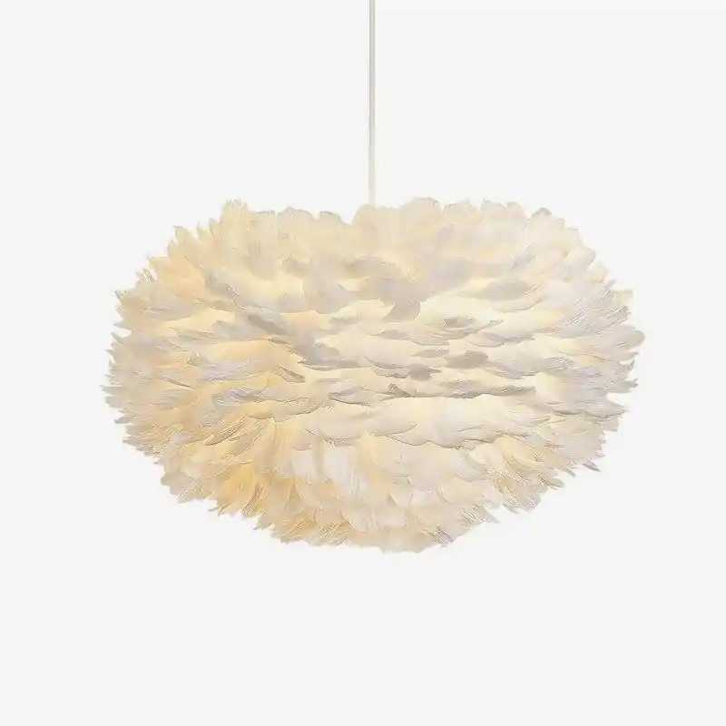 Suspension ovale en plumes de luxe \\"Father\\"