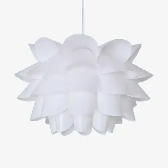 Suspension LED Fleur Blanche - Ambiance Illuminée