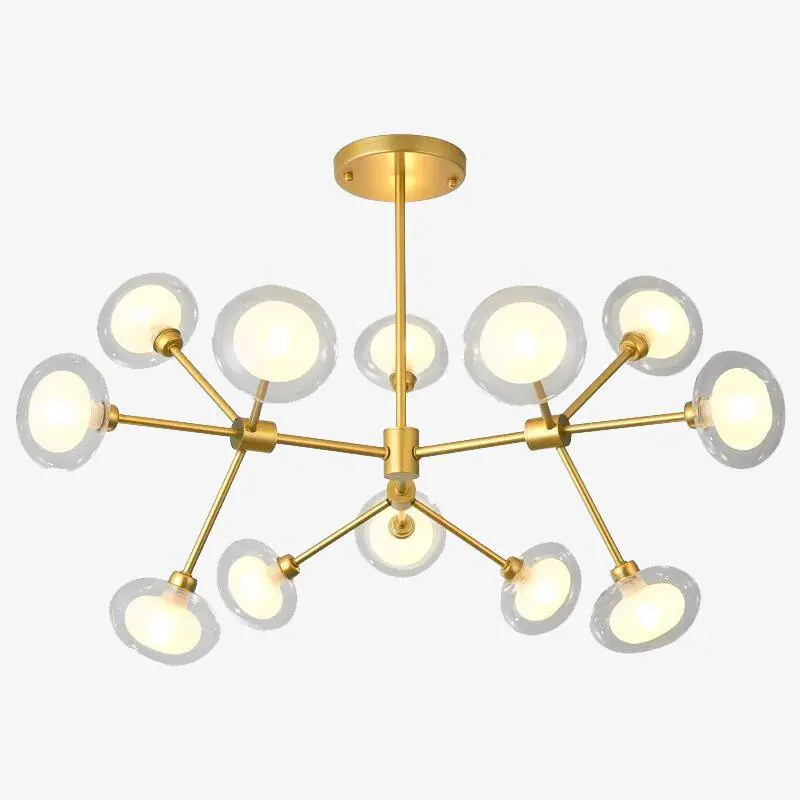 Lustre LED Branche & Verre - Lighting