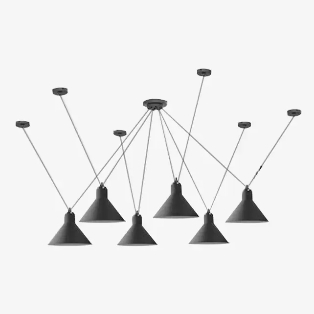 Lustre LED Art avec lampes suspendues