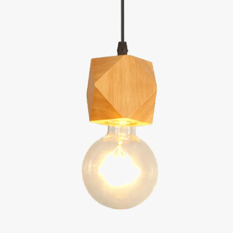 Suspension Rustique Mengjay Vintage en Bois