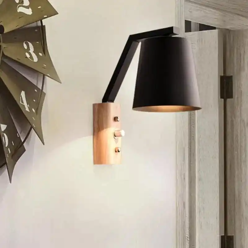 Applique Murale Bois LED & Métal