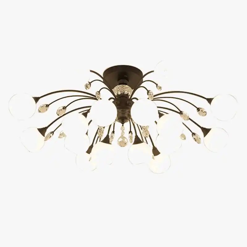 Plafonnier Luxe Cristal Phare - Élégance Brillante