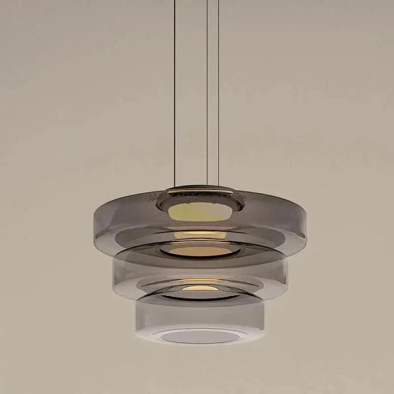Suspension en verre design italien minimaliste