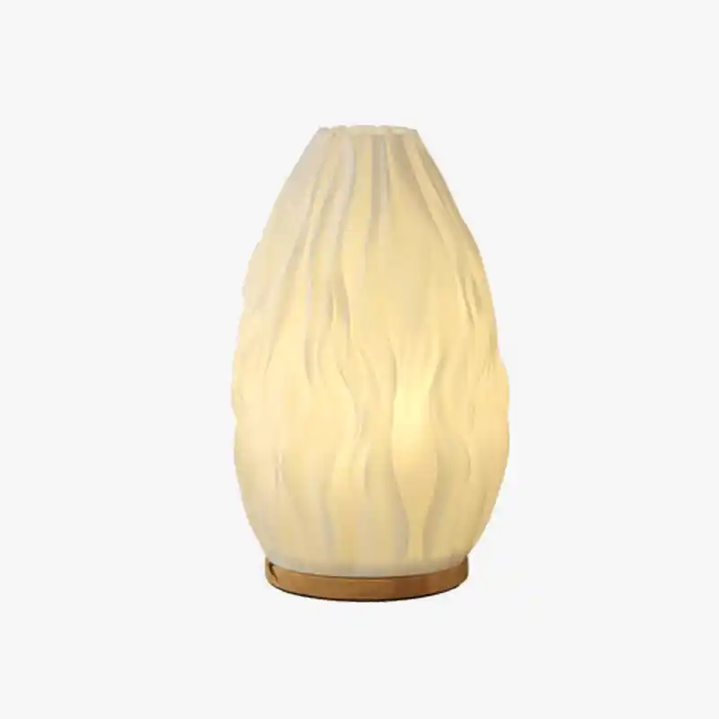 Lampe de Style Crème Française avec Abat-jour imprimé en 3D